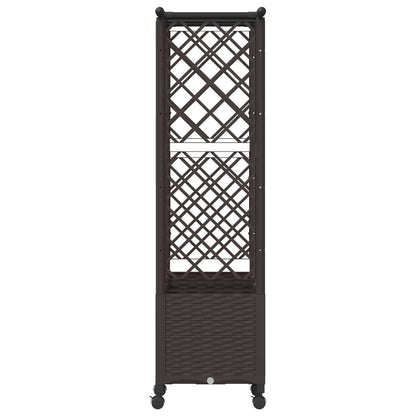 Letto Rialzato con Griglia e Tetto Marrone 162,5 x 40 x 142 cm | homemem39
