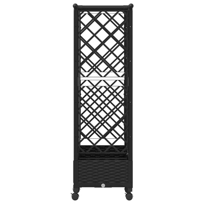 Letto Rialzato con Griglia e Tetto Nero 164 x 40 x 127 cm PP | homemem39