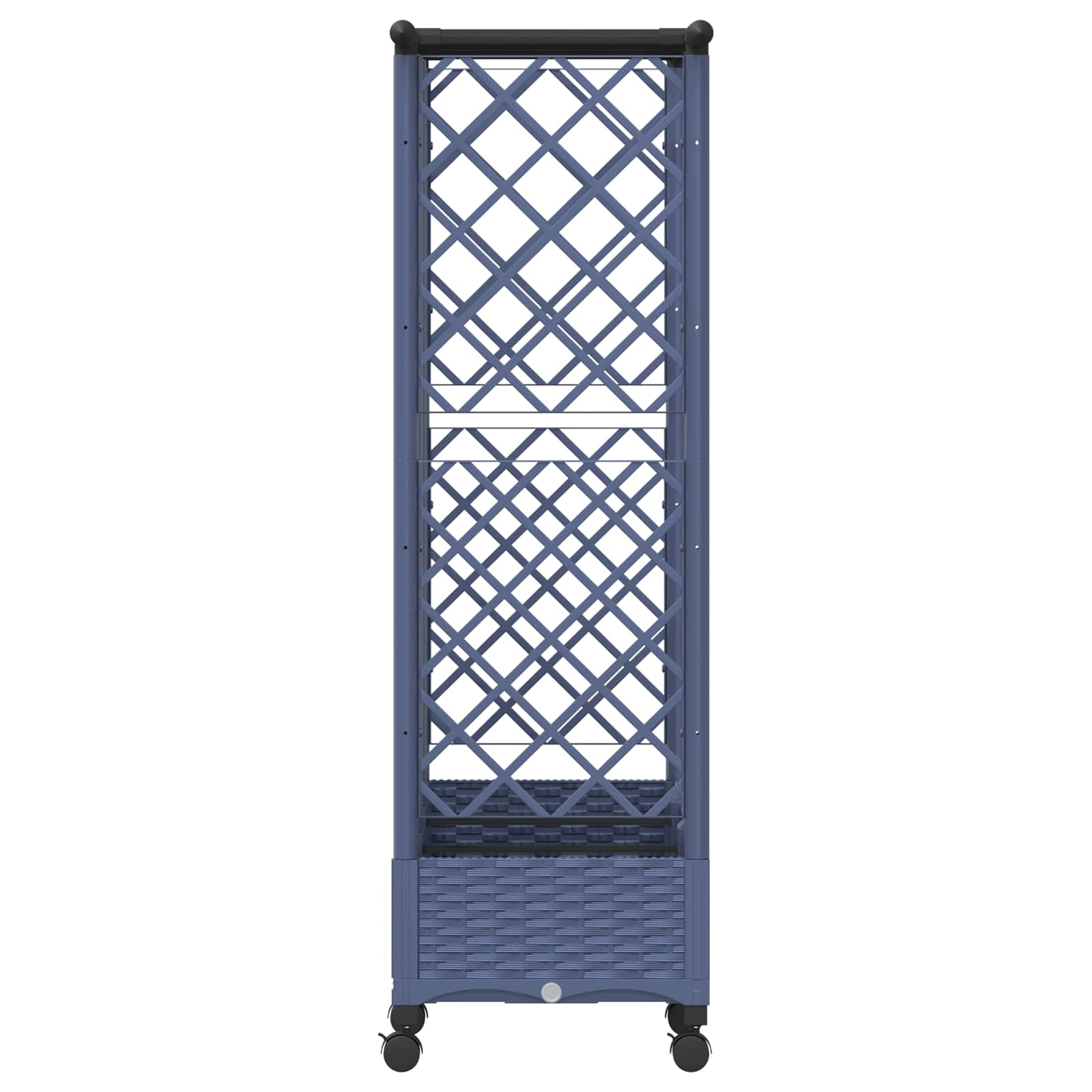 Letto Rialzato con Griglia e Tetto Grigio 164 x 40 x 127 cm PP | homemem39