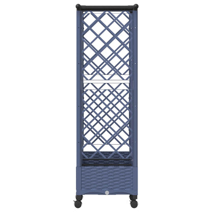 Letto Rialzato con Griglia e Tetto Grigio 164 x 40 x 127 cm PP | homemem39