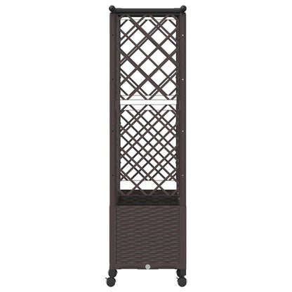 Letto Rialzato con Griglia e Tetto Marrone 163,5 x 40 x 142 cm | homemem39