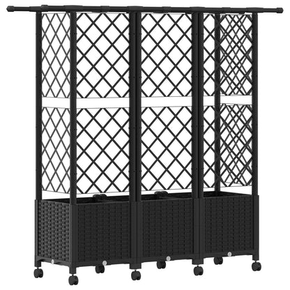 Letto Rialzato con Griglia e Tetto Nero 163,5 x 40 x 142 cm PP | homemem39