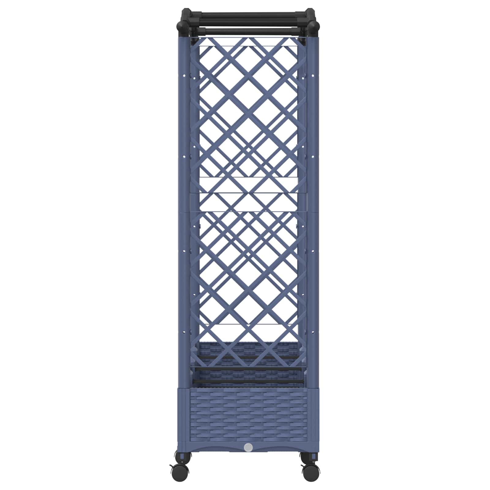 Letto Rialzato con Griglia e Tetto Grigio 207 x 40 x 129 cm PP | homemem39