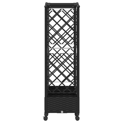 Letto Rialzato con Griglia e Tetto Nero 203,5 x 40 x 129 cm PP | homemem39