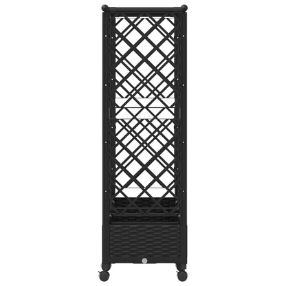 Letto Rialzato con Griglia e Tetto Nero 203 x 40 x 127 cm PP | homemem39