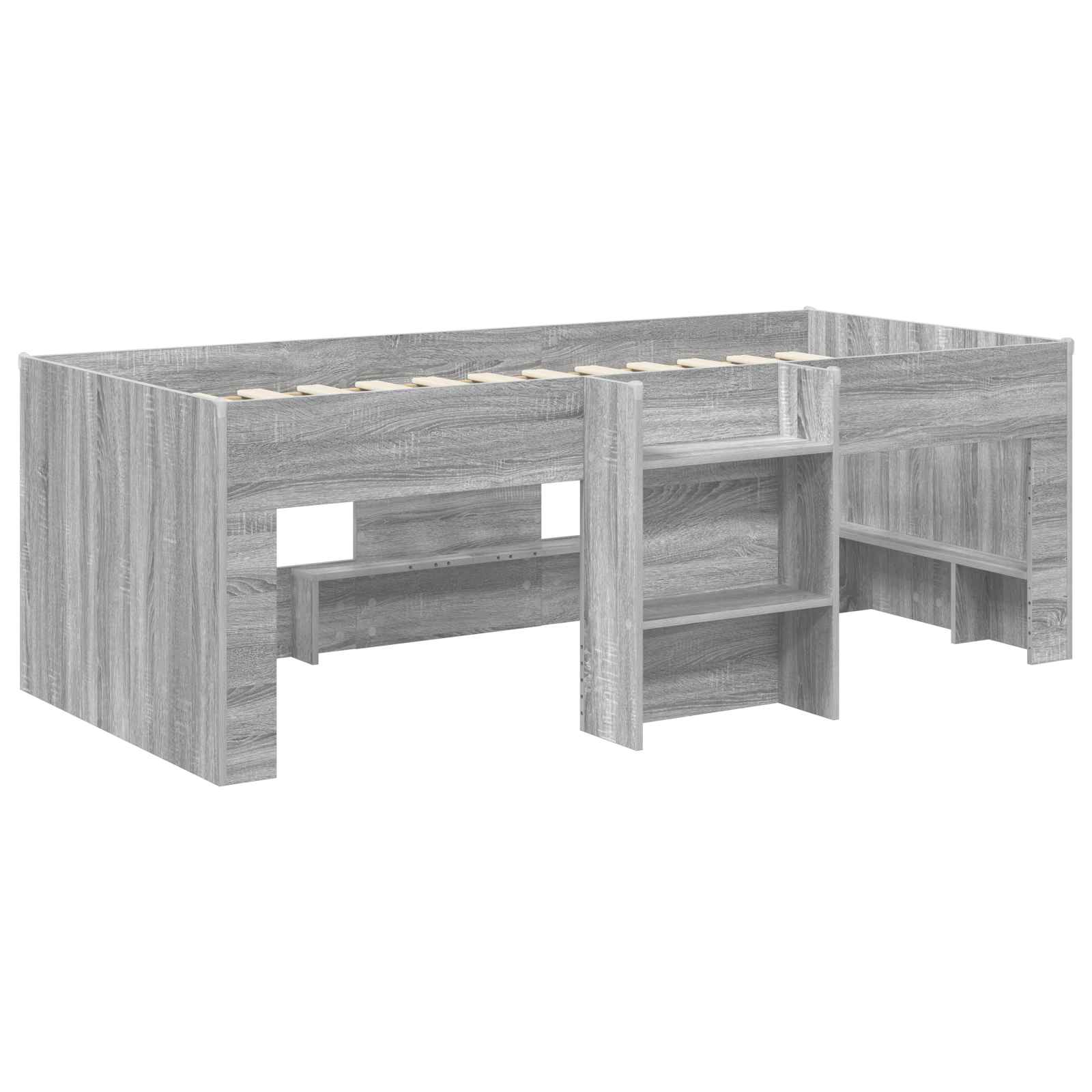 Letto Alto per Bambini Sonoma grigio 203 x 101,1 x 68,5 cm | homemem39