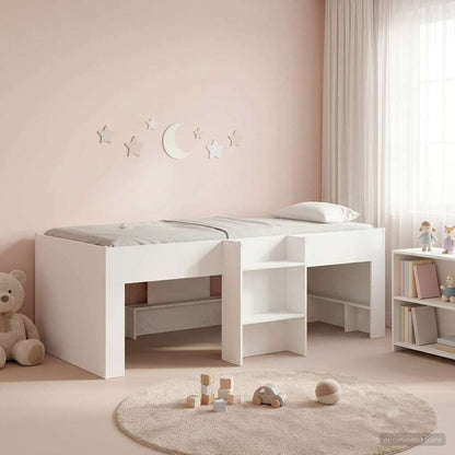 Letto Alto per Bambini Bianco 90 x 200 cm Legno ingegnerizzato | homemem39