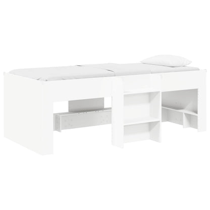 Letto Alto per Bambini Bianco 90 x 200 cm Legno ingegnerizzato | homemem39