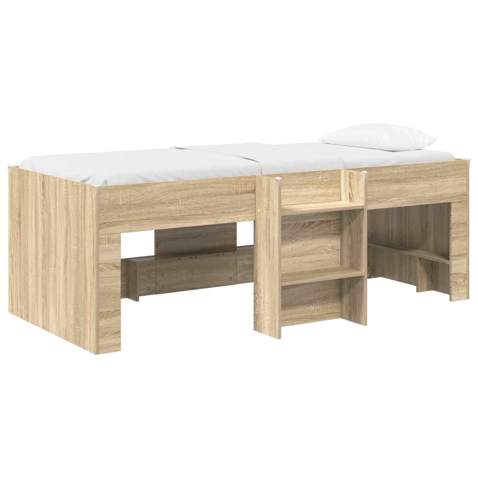 Letto Alto per Bambini Rovere Sonoma 90 x 200 cm | homemem39