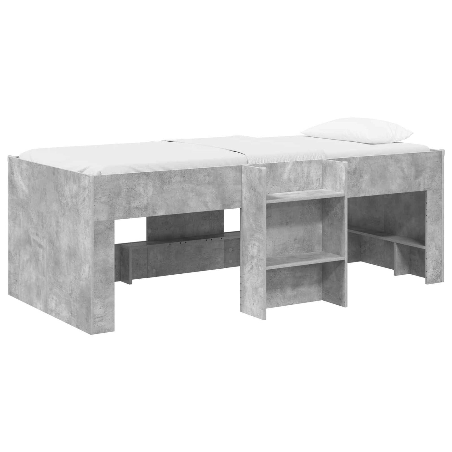 Letto Alto per Bambini Grigio Cemento 90 x 200 cm | homemem39