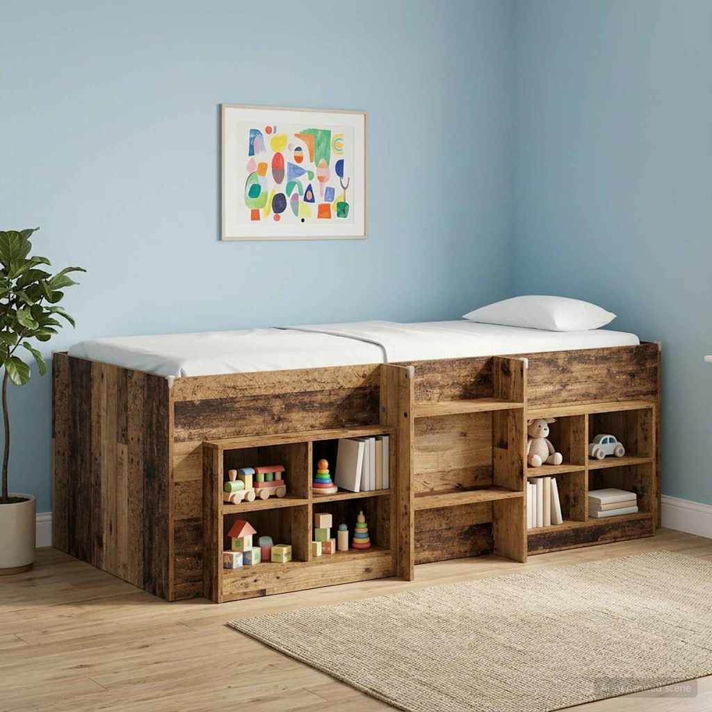 Letto Alto per Bambini Legno antico 90 x 200 cm | homemem39