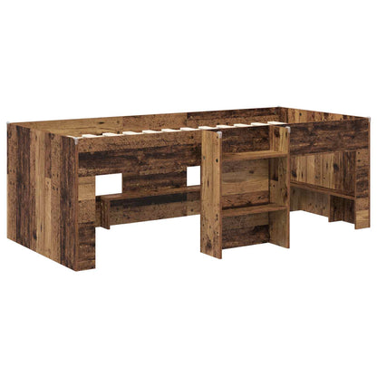 Letto Alto per Bambini Legno antico 90 x 200 cm | homemem39