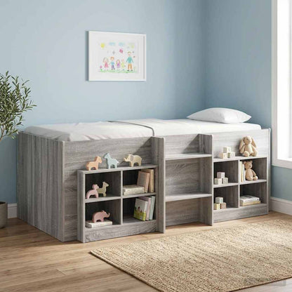 Letto Alto per Bambini Sonoma grigio 98.5 x 200 cm | homemem39