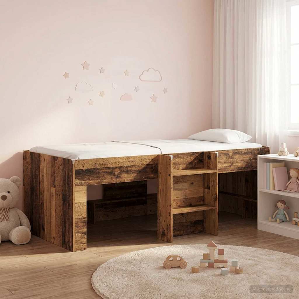 Letto Alto per Bambini Legno antico 98.5 x 200 cm | homemem39