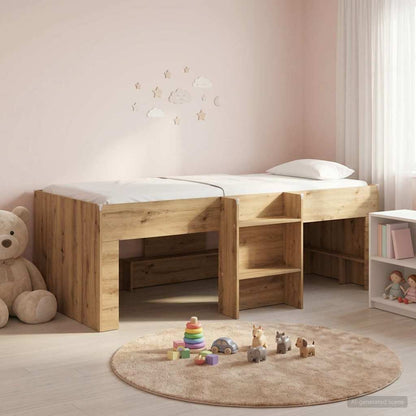 Letto Alto per Bambini Rovere Artigianale 98.5 x 200 cm
