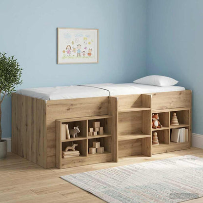 Letto Alto per Bambini Rovere Artigianale 98.5 x 200 cm