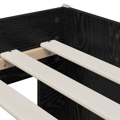 Letto Alto per Bambini Rovere Nero 163 x 101,1 x 68,5 cm | homemem39