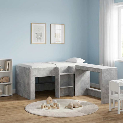 Letto Alto per Bambini Calcestruzzo 163 x 101,1 x 68,5 cm