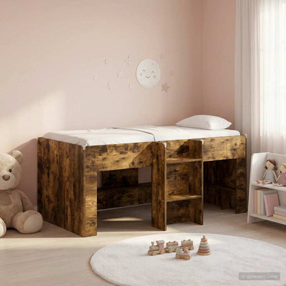 Letto Alto per Bambini Rovere Fumo 163 x 101,1 x 68,5 cm | homemem39