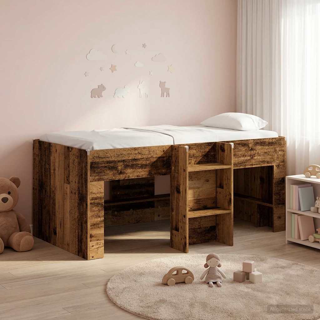 Letto Alto per Bambini Legno antico 163 x 101,1 x 68,5 cm | homemem39