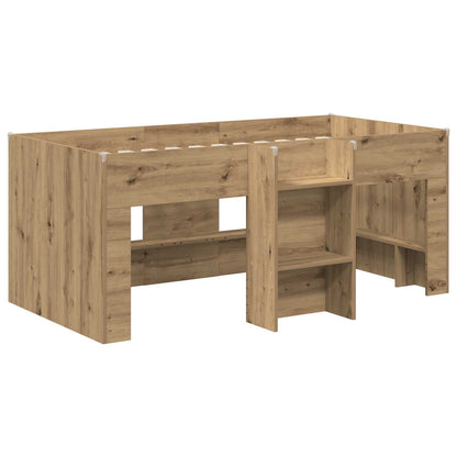 Letto Alto per Bambini Rovere Artigianale 163 x 101,1 x 68,5 cm | homemem39
