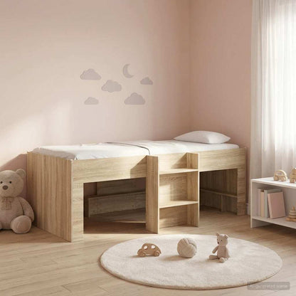 Letto Alto per Bambini Rovere Sonoma 90 x 190 cm | homemem39