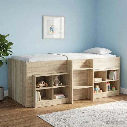 Letto Alto per Bambini Rovere Sonoma 90 x 190 cm | homemem39