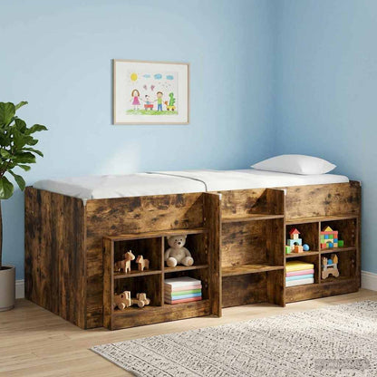Letto Alto per Bambini Rovere Fumo 90 x 190 cm | homemem39