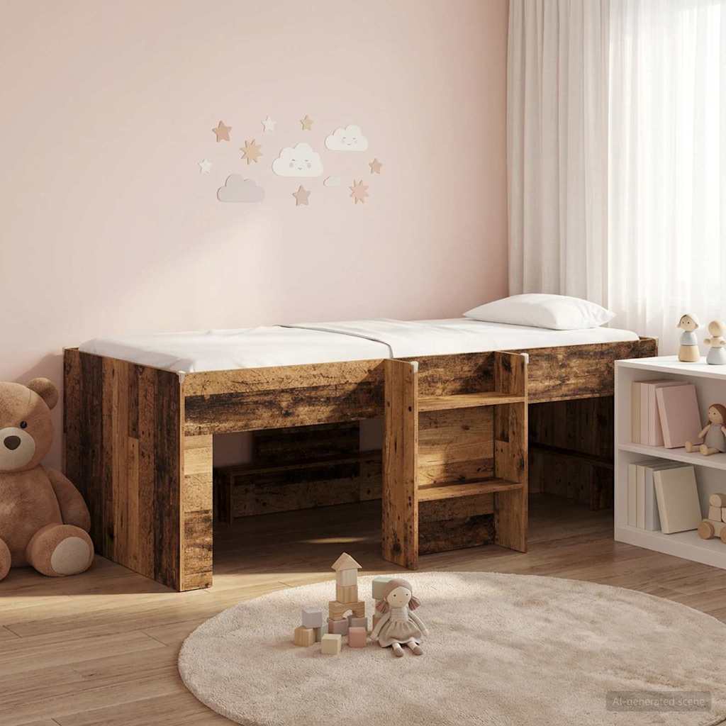 Letto Alto per Bambini Legno antico 193 x 96,1 x 68,5 cm | homemem39