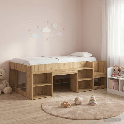 Telaio del letto con storage Rovere Artigianale 90 x 200 cm