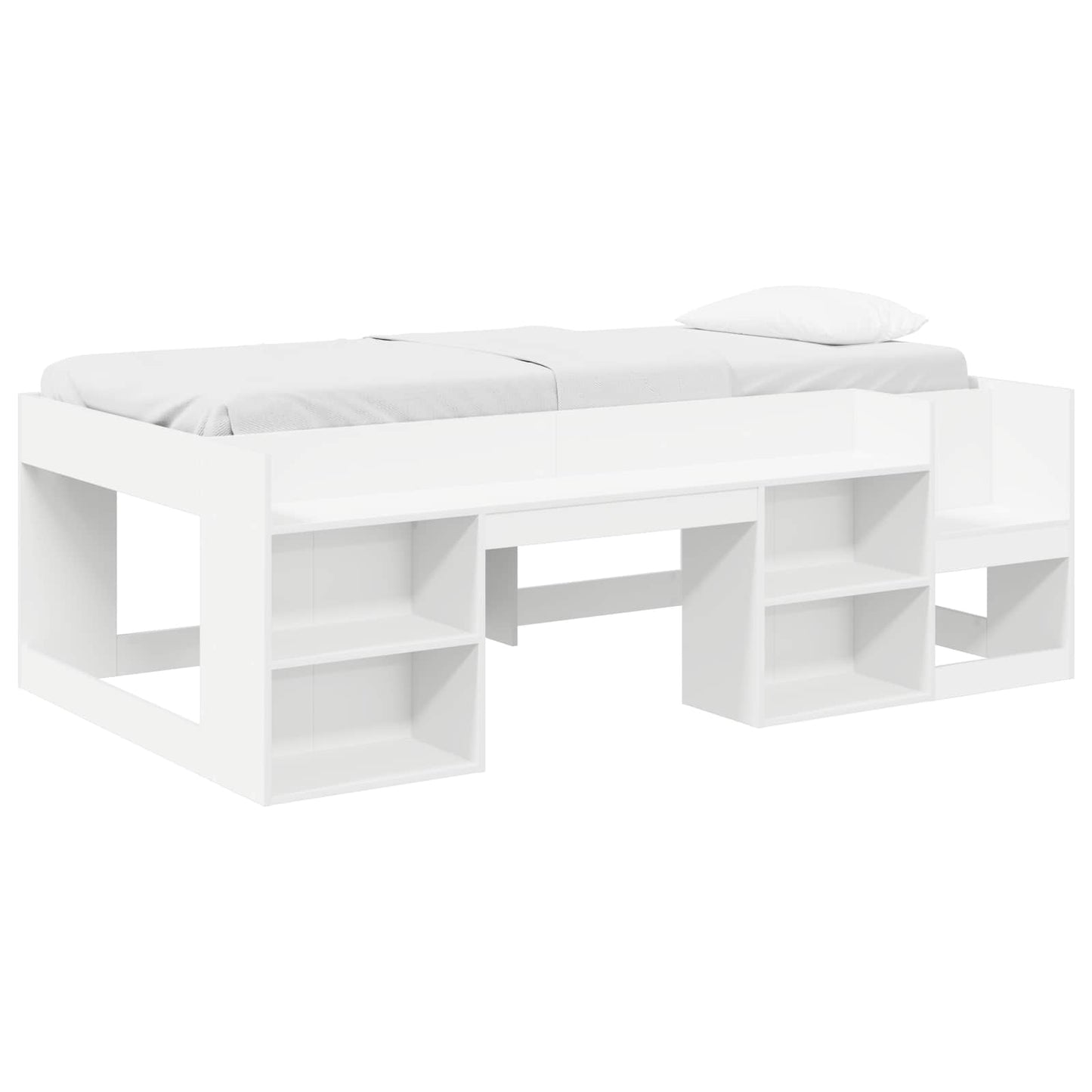 Telaio del letto con storage Bianco 98.5 x 200 cm | homemem39