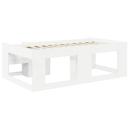 Telaio del letto con storage Bianco 98.5 x 200 cm | homemem39