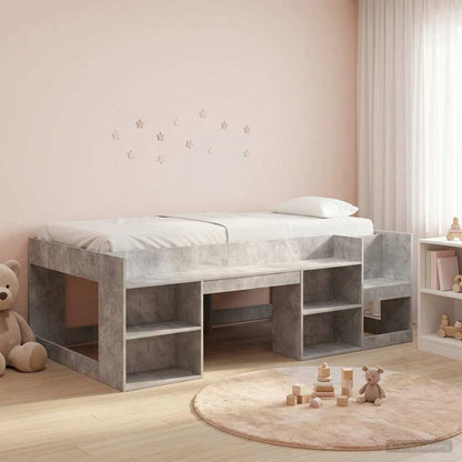 Telaio del letto con storage Grigio Cemento 98.5 x 200 cm | homemem39