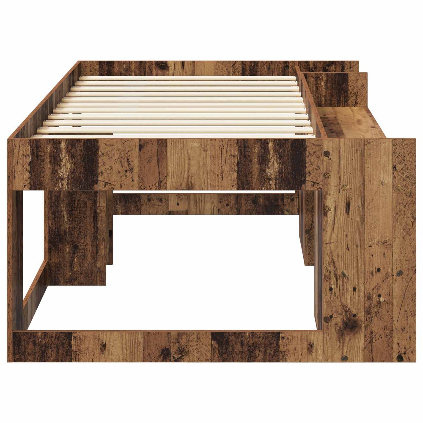 Telaio del letto con storage Legno antico 98.5 x 200 cm | homemem39