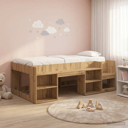 Telaio del letto con storage Rovere Artigianale 98.5 x 200 cm | homemem39