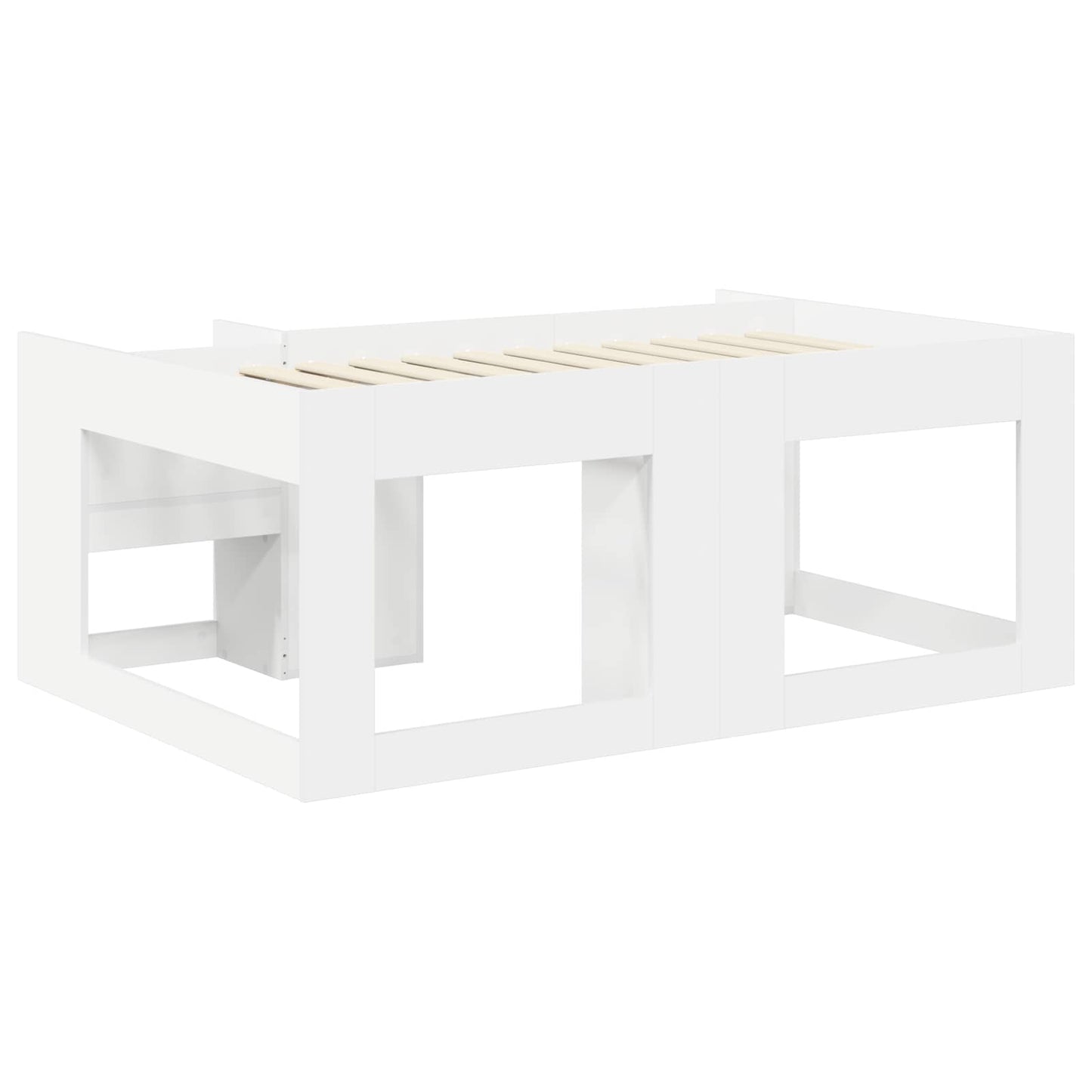 Telaio del letto con storage Bianco 80 x 160 cm | homemem39