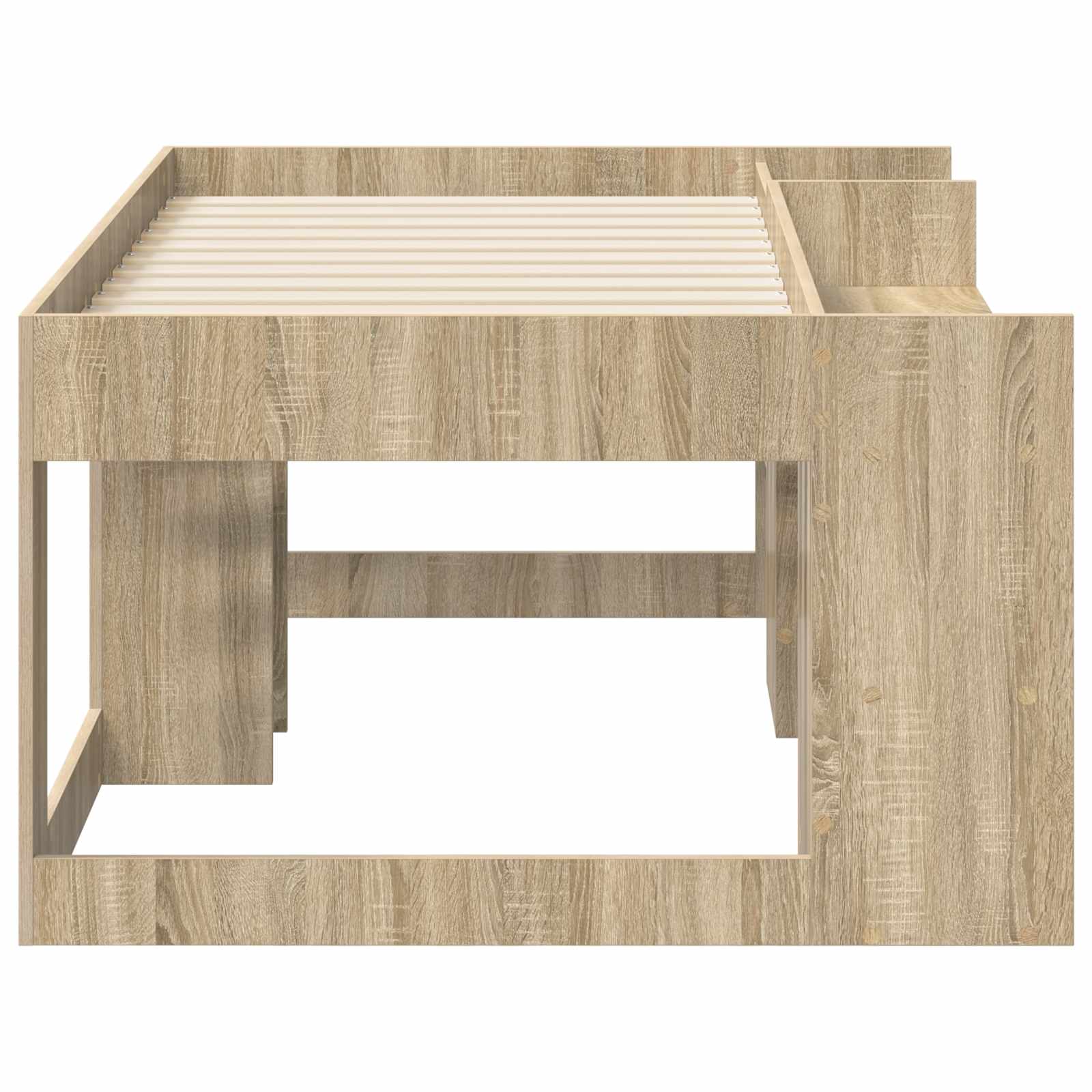 Telaio del letto con storage Rovere Sonoma 80 x 160 cm | homemem39