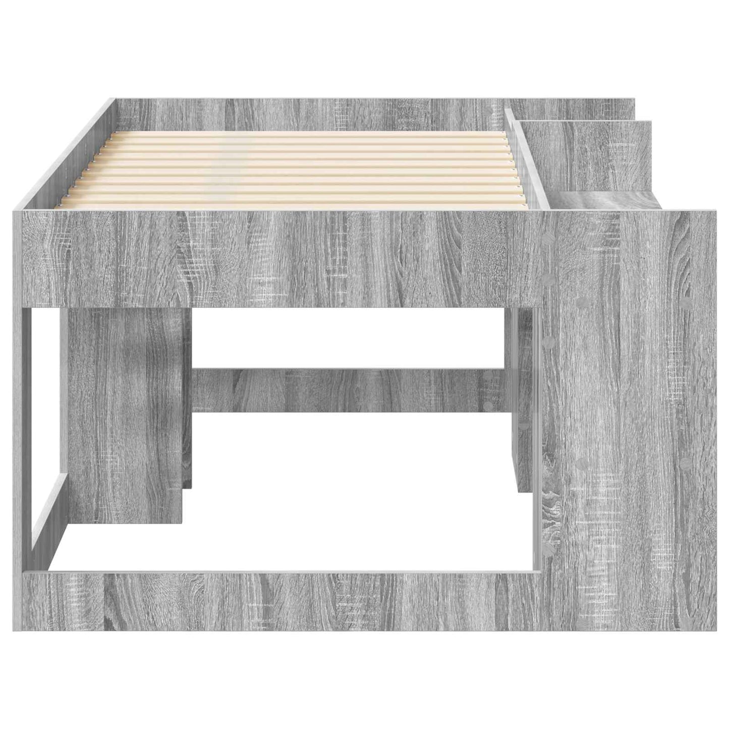 Telaio del letto con storage Sonoma grigio 80 x 160 cm | homemem39