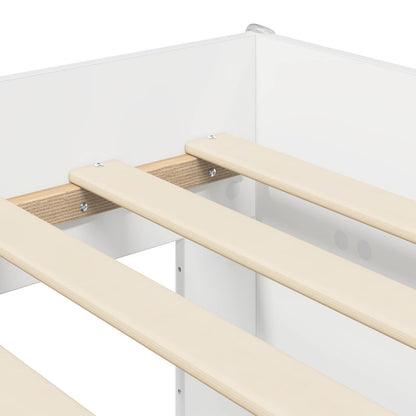 Telaio del letto con storage Bianco 90 x 190 cm | homemem39