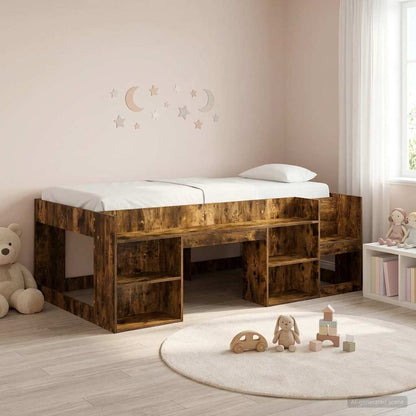 Telaio del letto con storage Rovere Fumo 90 x 190 cm | homemem39