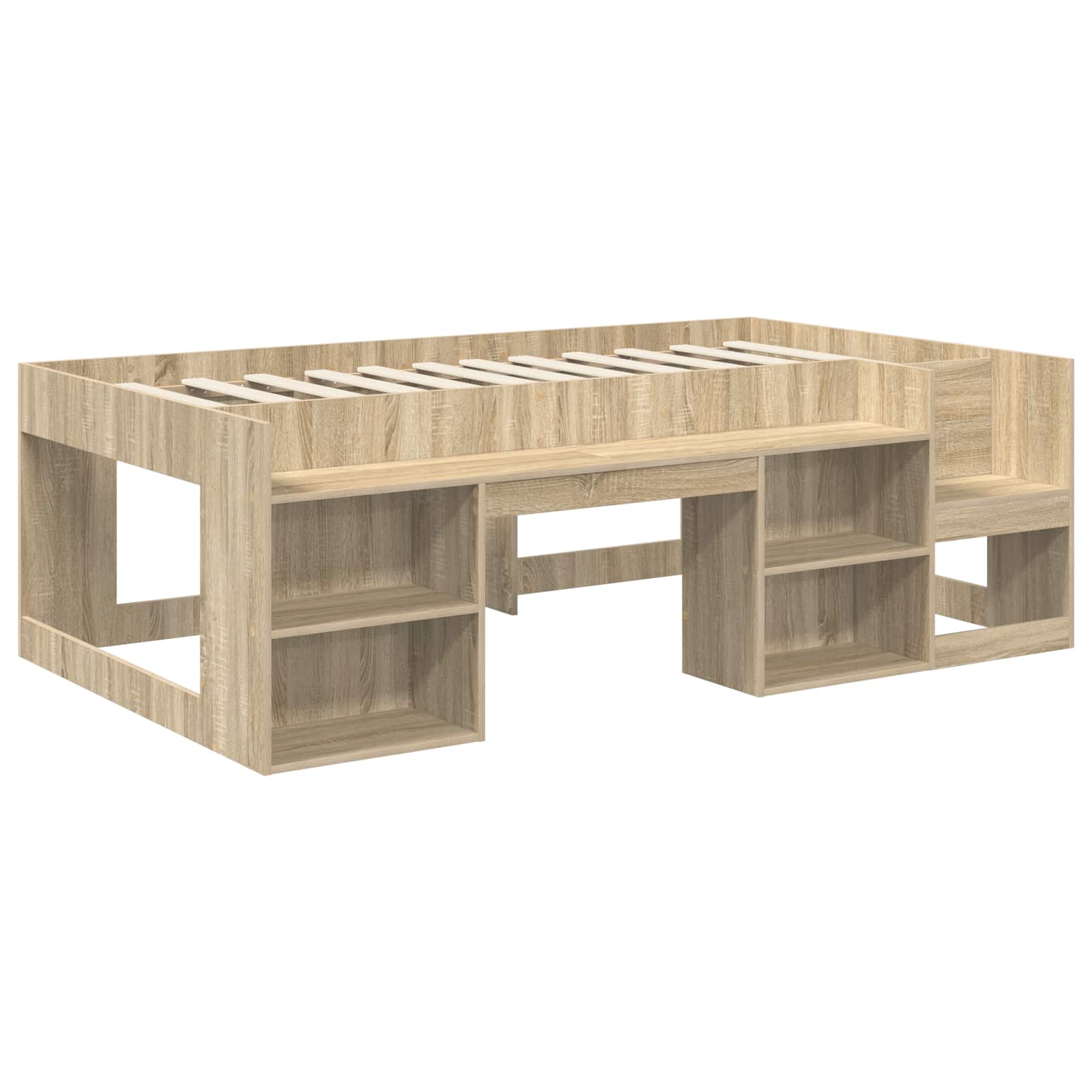 Telaio del letto con storage Rovere Sonoma 75 x 190 cm | homemem39