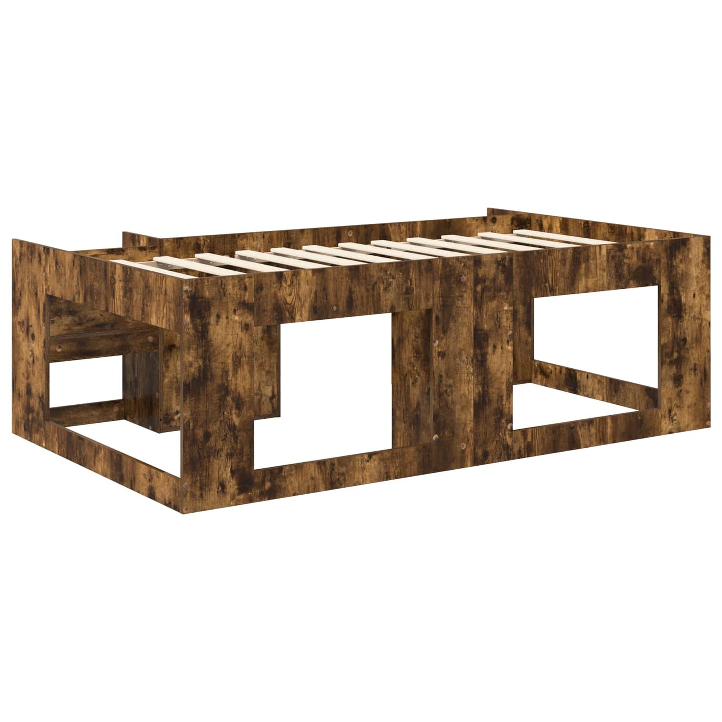 Telaio del letto con storage Rovere Fumo 75 x 190 cm | homemem39