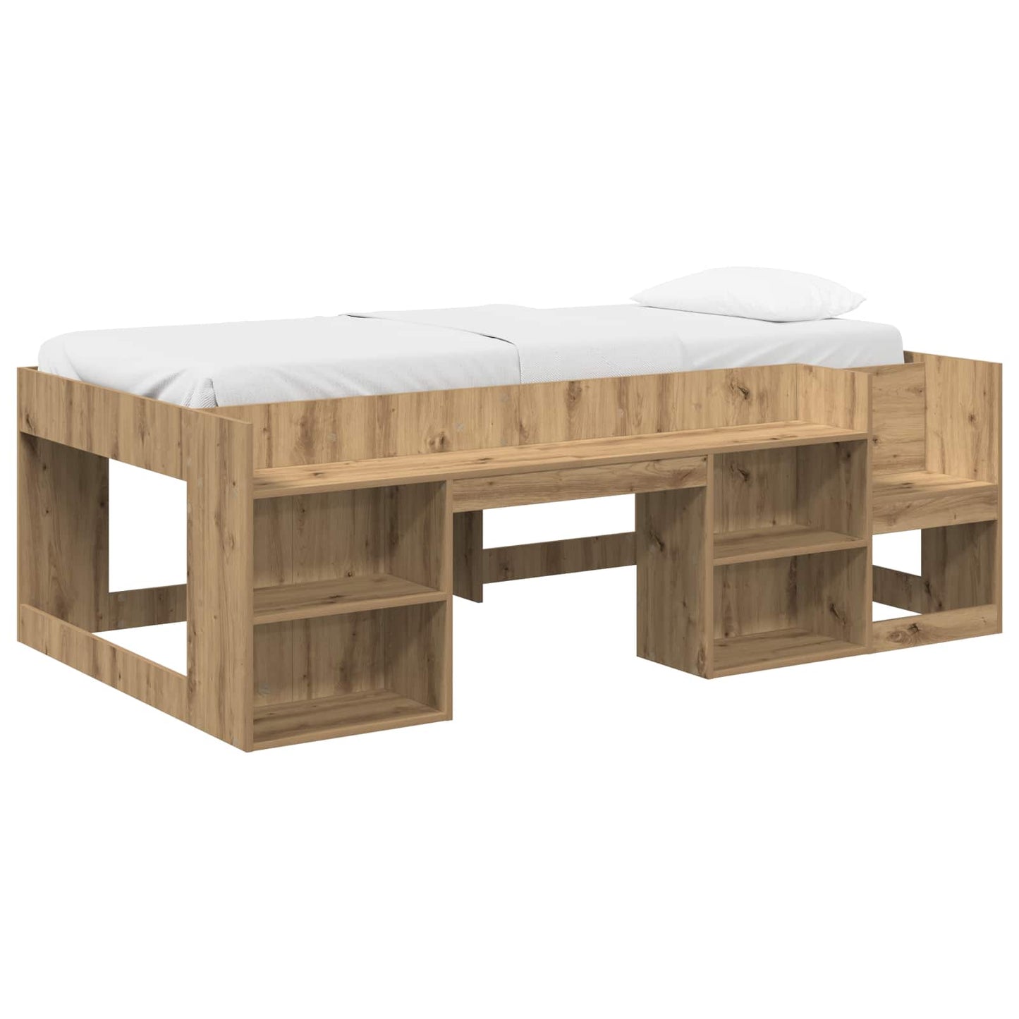 Telaio del letto con storage Rovere Artigianale 75 x 190 cm | homemem39