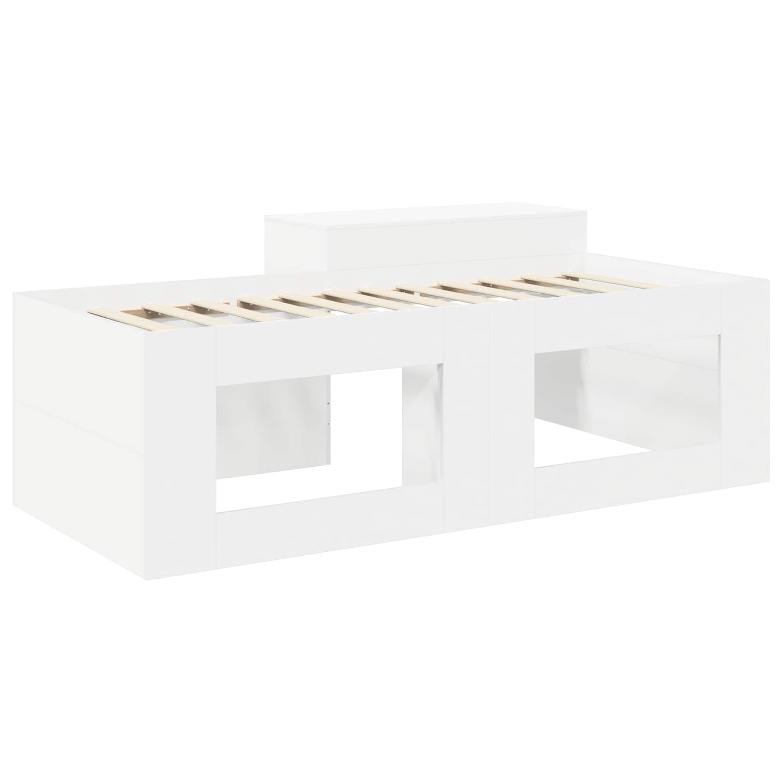 Letto alto per bambini con scrivania Bianco 80 x 200 cm | homemem39