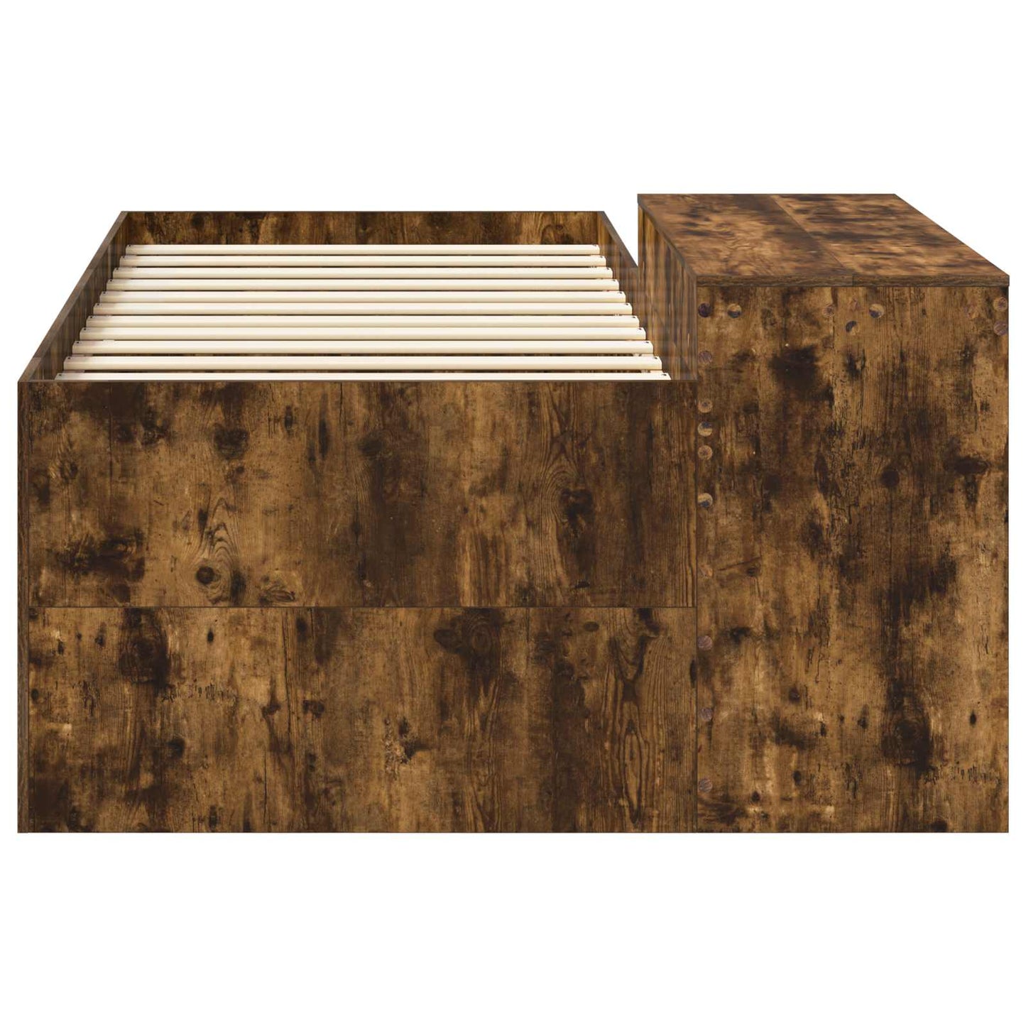 Letto alto per bambini con scrivania Rovere Fumo 98.5 x 200 cm | homemem39
