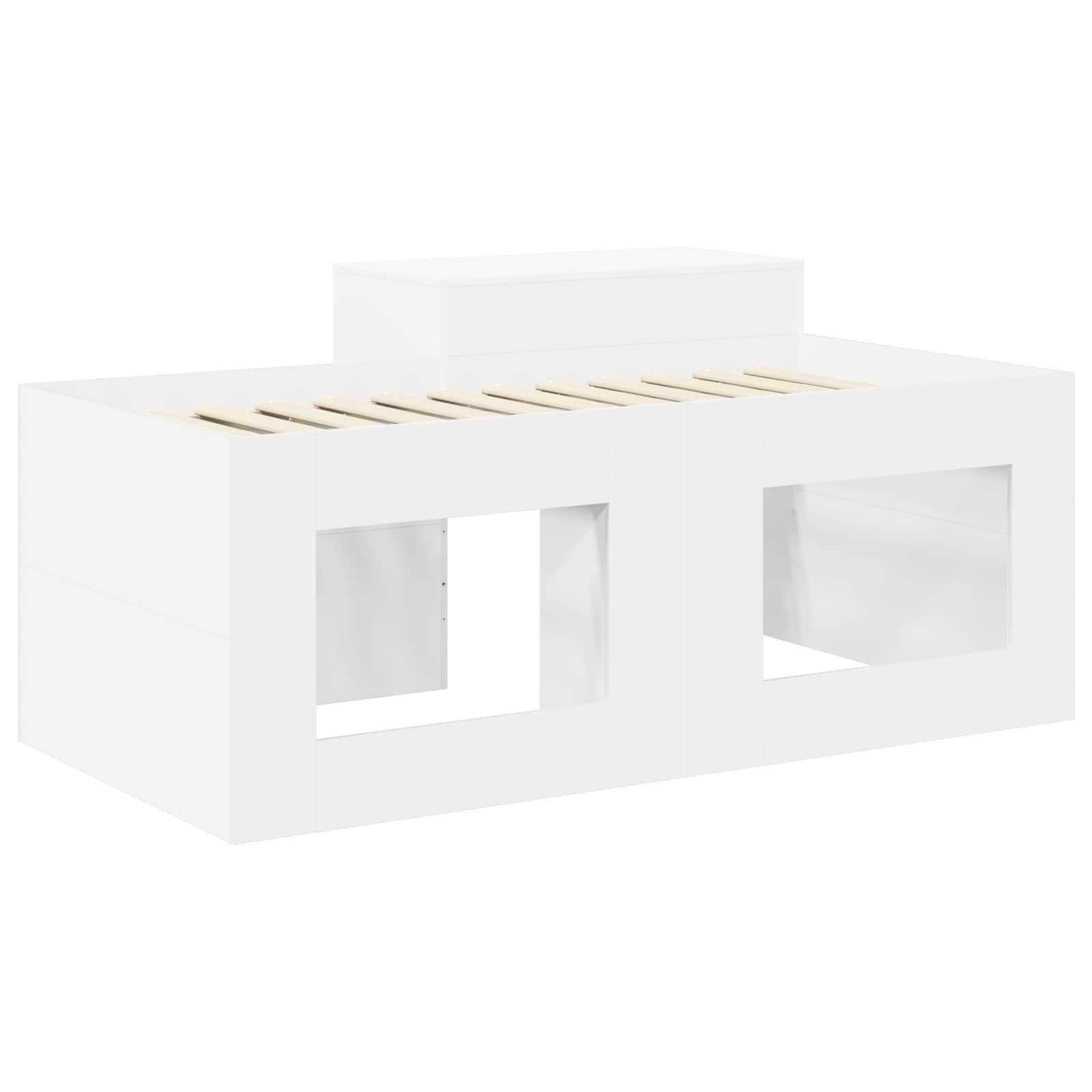 Letto alto per bambini con scrivania Bianco 80 x 160 cm | homemem39