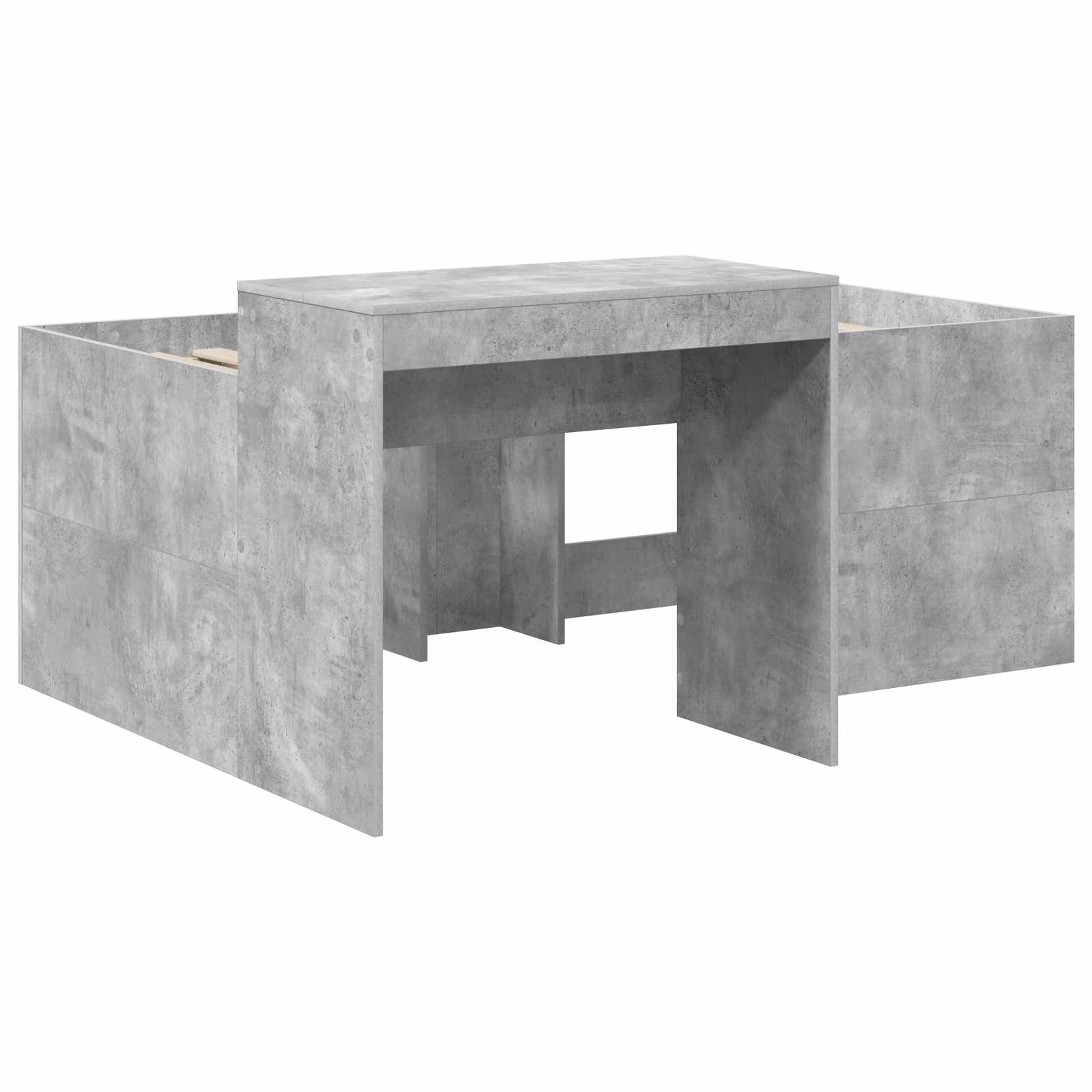 Letto alto per bambini con scrivania Grigio Cemento 80 x 160 cm | homemem39