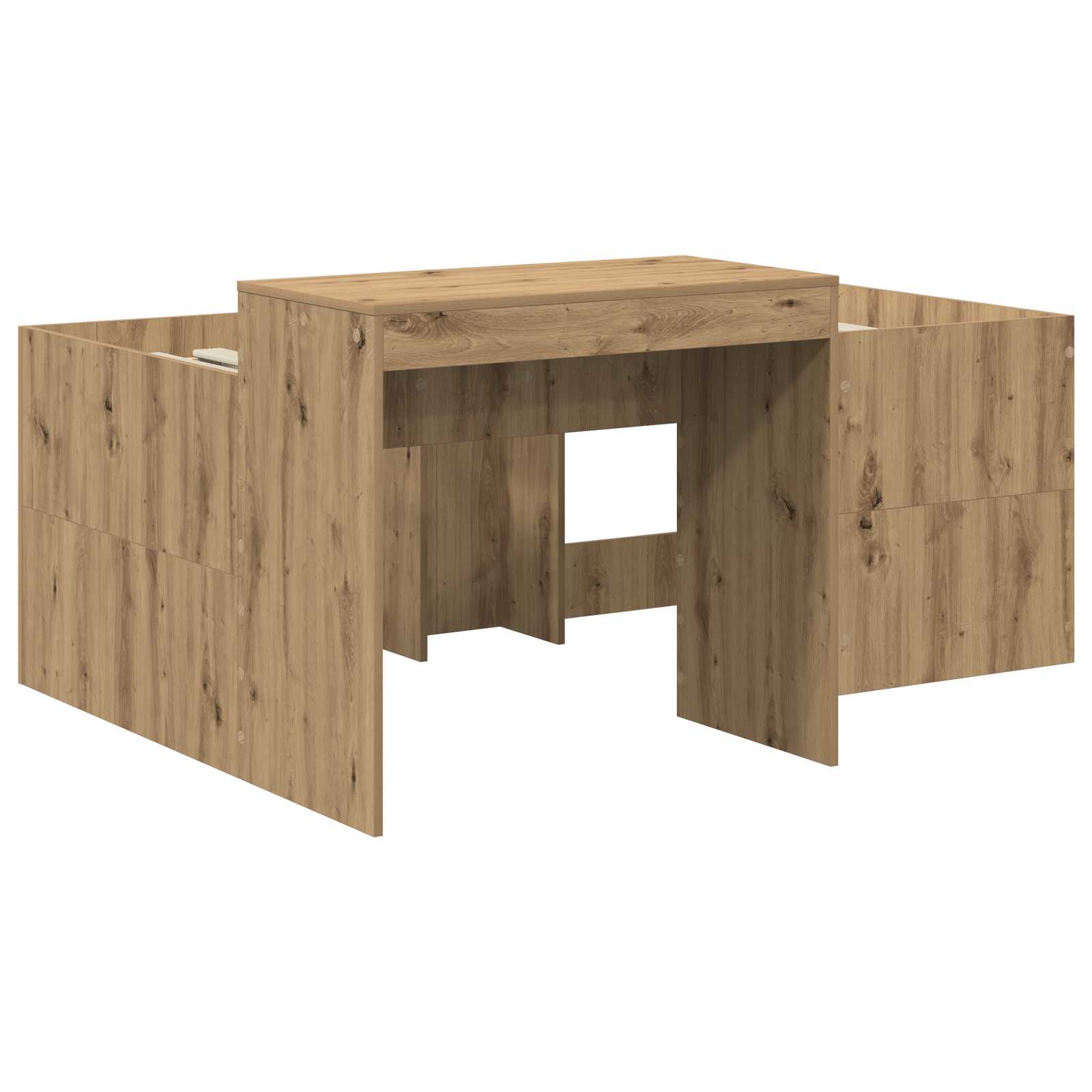 Letto alto per bambini con scrivania Rovere Artigianale | homemem39