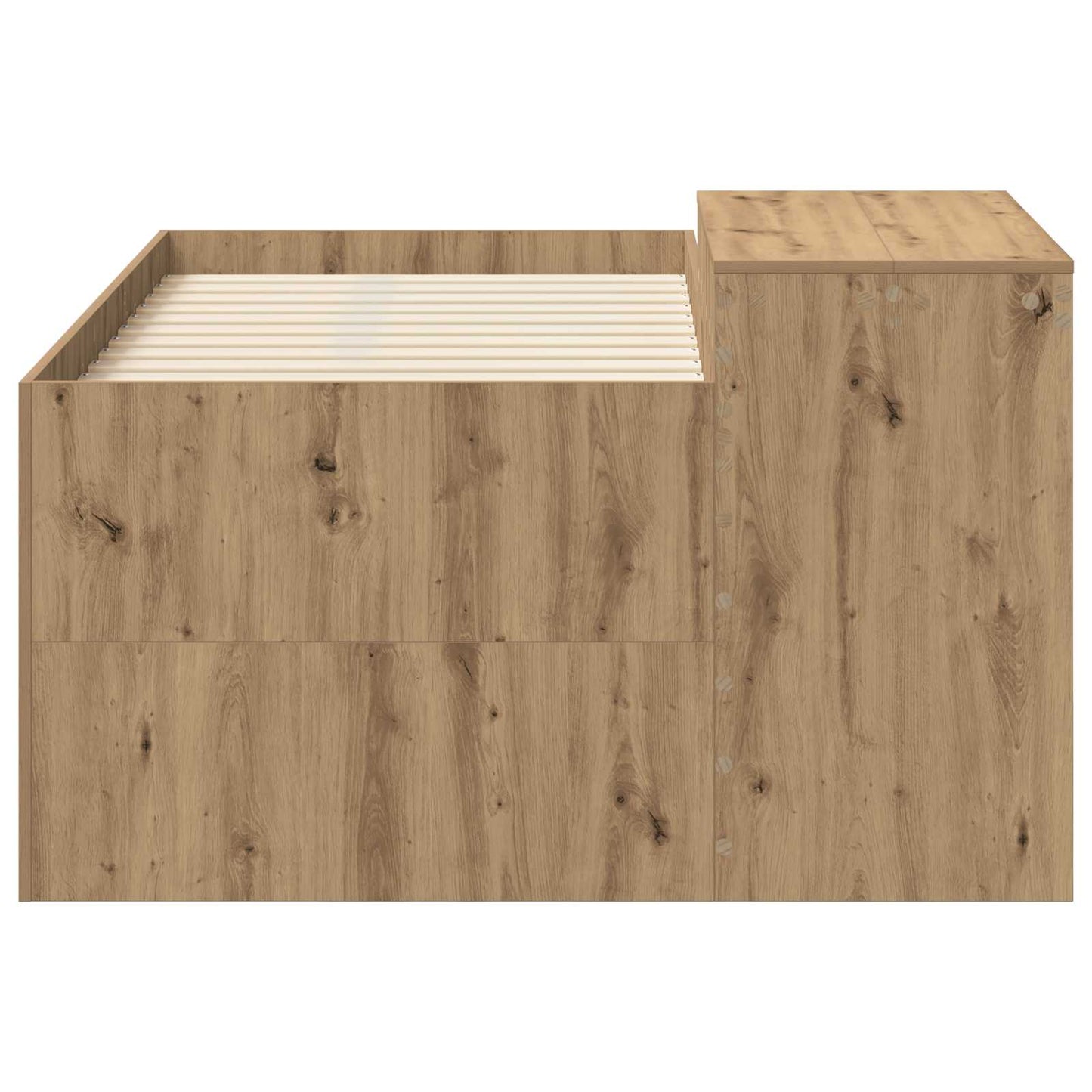 Letto alto per bambini con scrivania Rovere Artigianale | homemem39