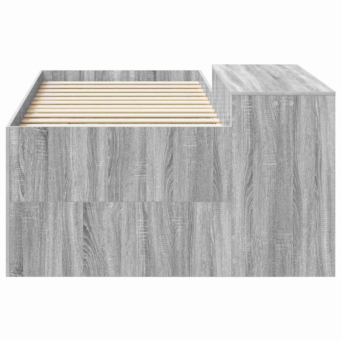 Letto alto per bambini con scrivania Sonoma grigio | homemem39